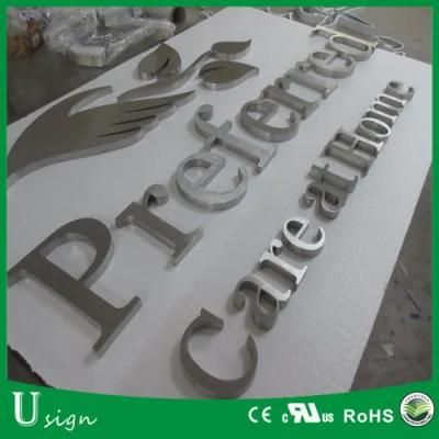 Hospital Board Stainless Steel Build up Signage Optical Lettering Signs