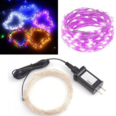 33FT 100LED Decorative Waterproof UL Listed Adapter Rope String Lights