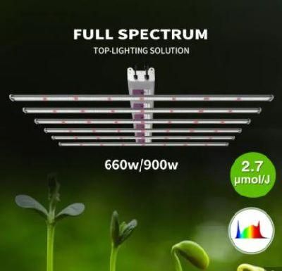 900W High Quality Full Spectrum LED Grow Light Dimmable Weed Plant Growth Light Commercial Lighting System