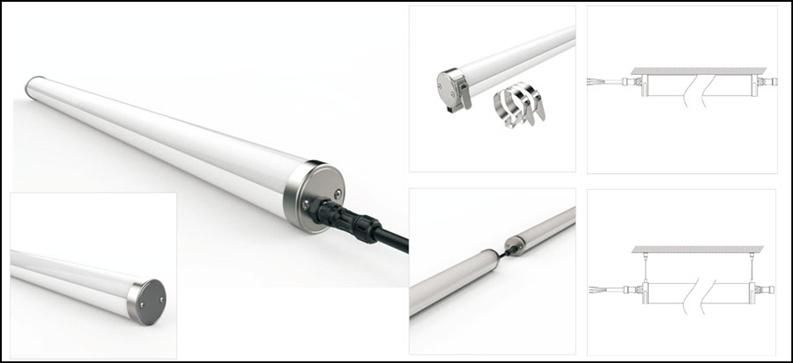 IP69K 4FT 40W LED Tri-Proof Lamp for Car Wash