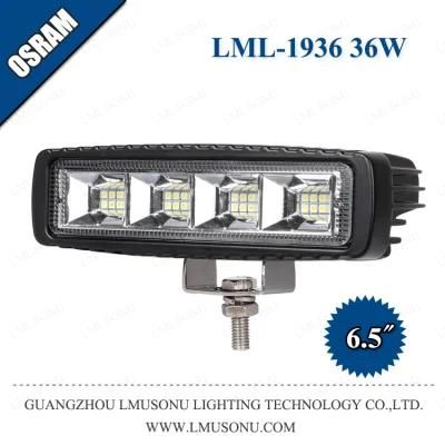 LED Truck Work Lamp 12V 6.5 Inch 36W Spot Flood Beam Waterproof IP67