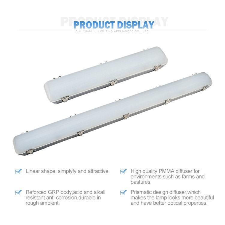 2019 Hot Sale 100W 150W 200W LED Tri-Proof Light Fixture Dlc IP65 Tri-Proof LED Light, Lighting Fixture