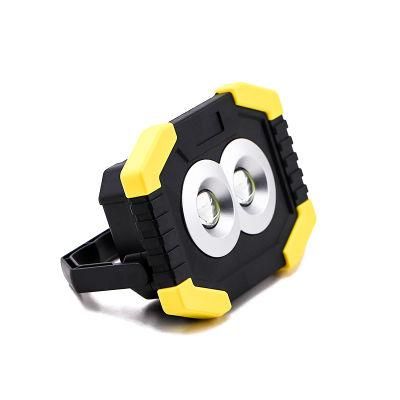 New Foldable Portable Magnet Base COB Work Light with Side Light