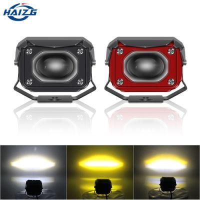 Haizg Dual Color LED Motorcycle Lens Spotlight Car Lighting Accessories