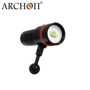 2600 Lumens LED Aluminum Alloy Photographing Dive Light W40V