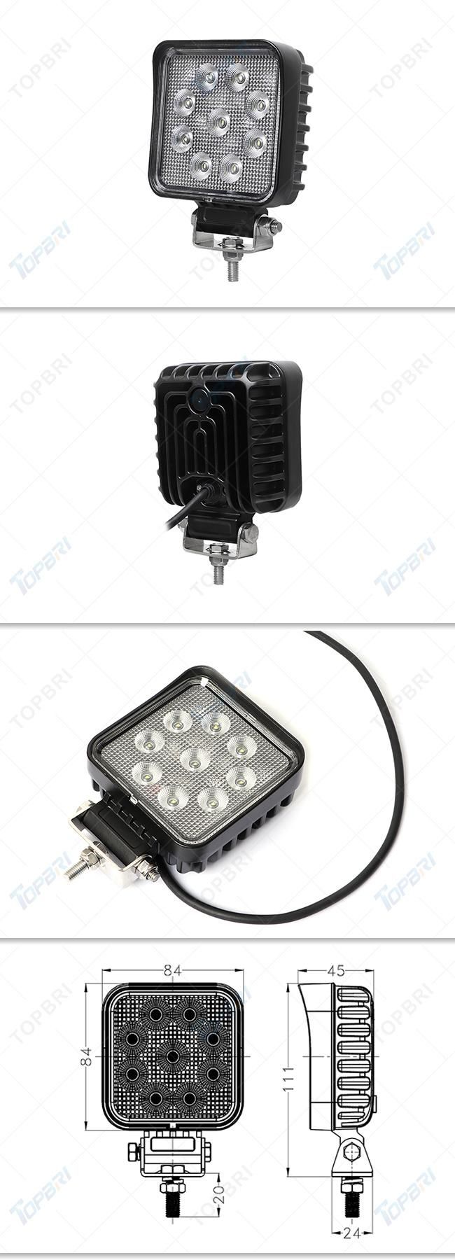 27W Auto LED Work Lamp for Truck Car John Deere Tractor Headlamp