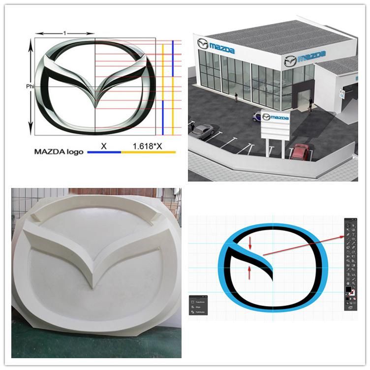 High Quality Hot Selling Car Emblem Logos Mazda Signage and Auto Spare Part