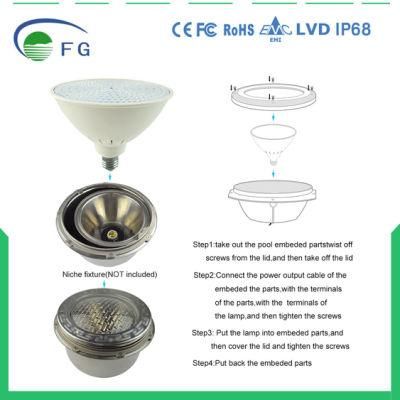 12V 35W LED PAR56 E27 Underwater Swimming Pool Light for Pentair and Hayward Compatible Lights