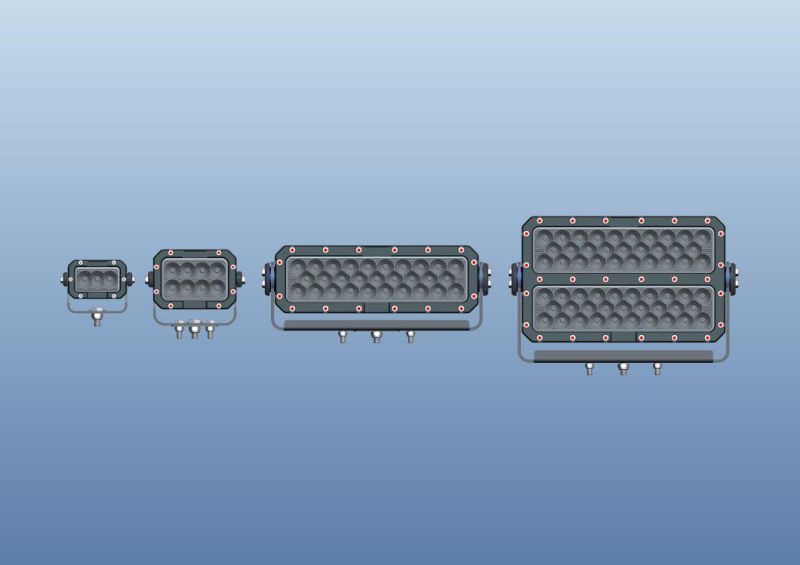 Newest High Power Osram 30W/80W/150W/300W Square Heavy Duty LED Work Lights for Constructions