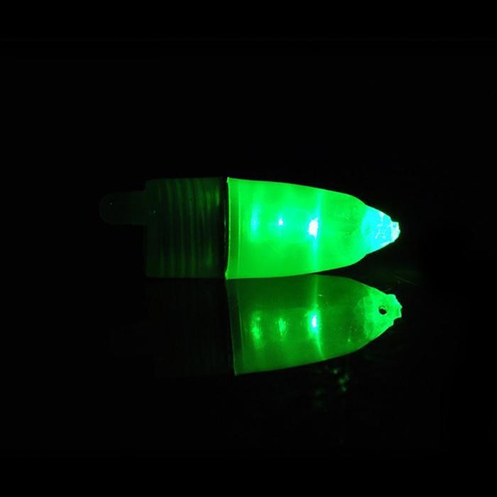 Mini Blue Green LED Night Underwater Fishing Hook Clip Float Bite Light