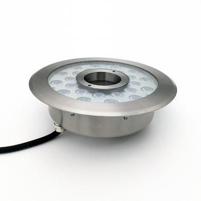 Stainless Steel Waterproof IP68 Recessed Fountain Pool Light Fountain Nozzle LED Underwater Light Wholesale with Ce RoHS