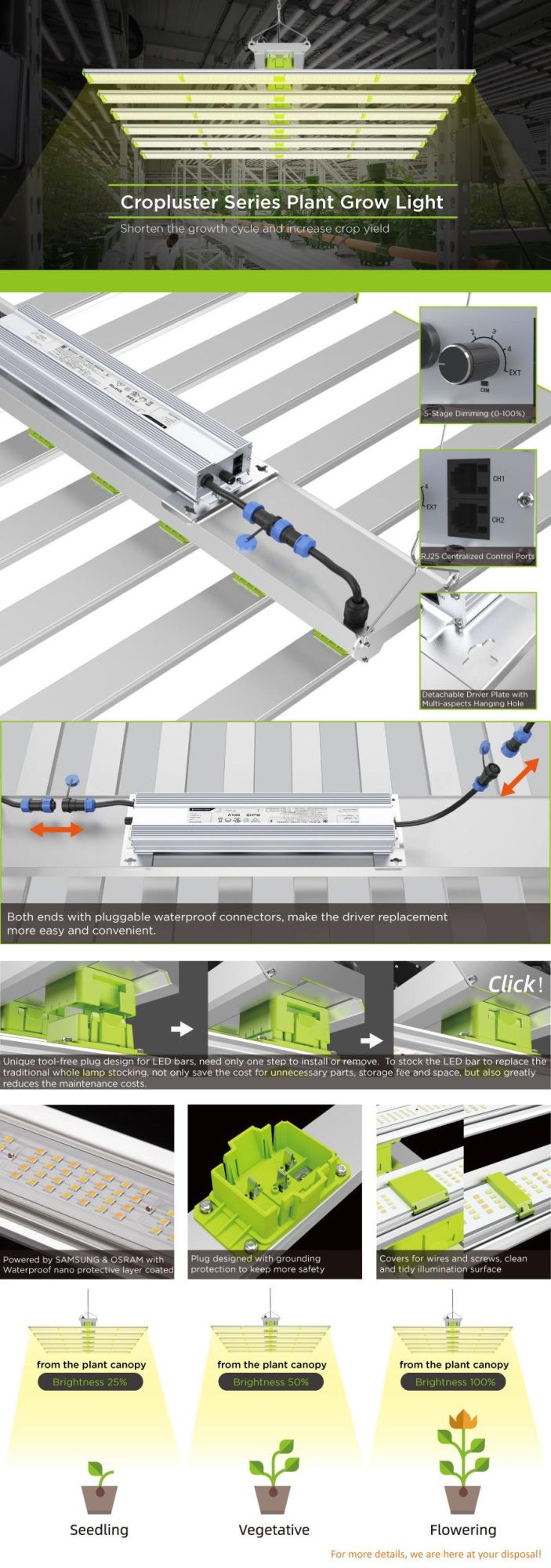 Full Spectrum 420W 650W 750W Plant LED Grow Light