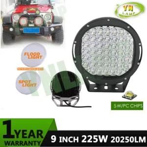 9inch 225W Offroad Black LED Driving Light with CREE LEDs