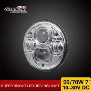 New Design 7&quot; Round 12V/24V Motorcycle LED Headlight