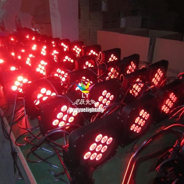 9X15W Wireless DMX Battery Power LED Flat PAR Light