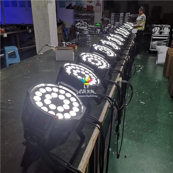 China Stage Disco 24X10W RGBW 4in1 LED PAR Can DJ Lighting