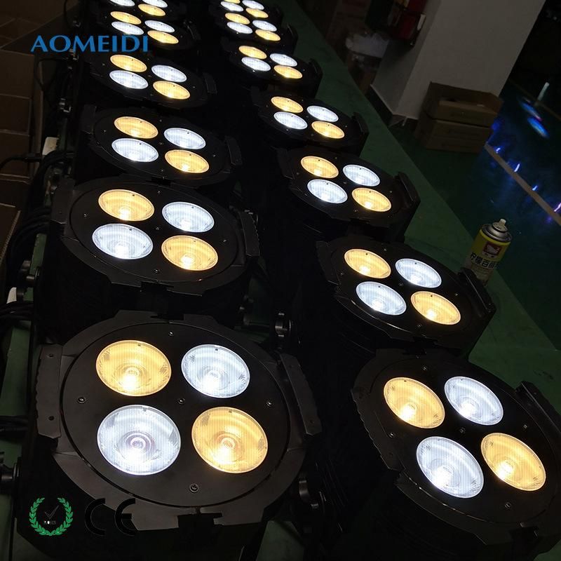 Stage 4*40W Warm White + Cool White COB LED PAR Disco Light