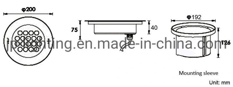 IP68 18W LED Underwater Submersible Fountain Light Landscape Spotlight LED Swimming Pool Lights Recessed Aquarium Light
