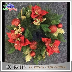Indoor Motif Flower Crown LED Christmas Wreath Decoration Light