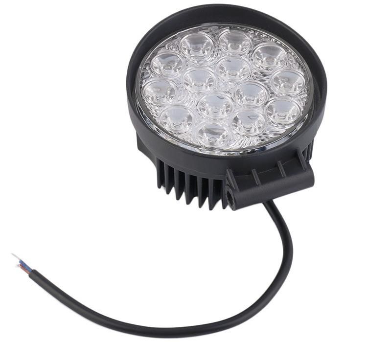 4" Waterproof 42W off Road Spot Flood Light Round LED Lamp for Car Truck Vehicle ATV Boat LED Work Light Auxiliares Auto Moto Alta Baja Faro LED