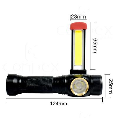 Brightness Zoom Torch Tactical LED Pocket Flashlight Powerful Flash Light Rechargeable LED Torch