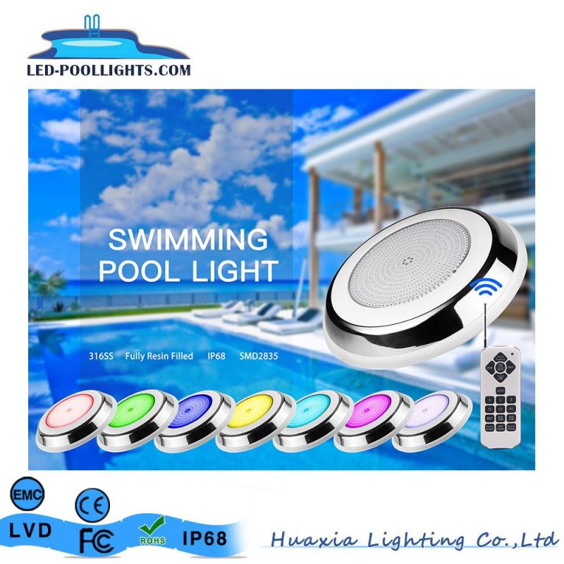 12V AC 42watt 316ss Stainless Steel LED Luces Piscinas Flat Underwater Swimming Pool Lights