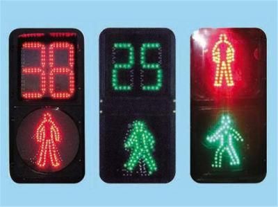 Flash Warning Power Supply Easy Install Pedestrian Crossing LED Traffic Signal Light