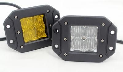 Yellow White 16W LED Work Light 12V Car LED Driving Fog Light for Trucks Autos Tractors