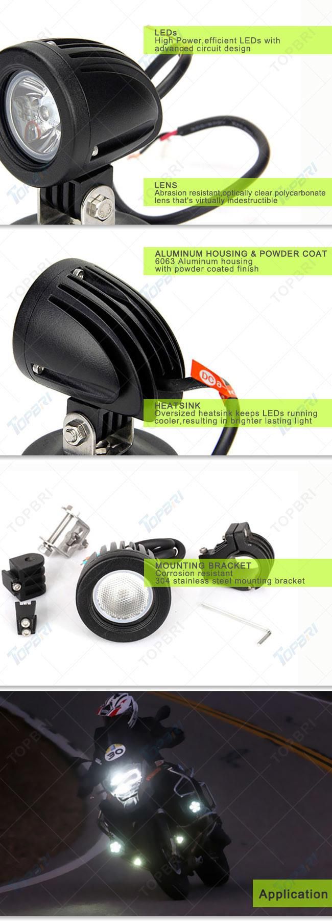 Auto LED Lights 4X4 12V 10W CREE LED Working Work Light for Truck Tractor Offroad