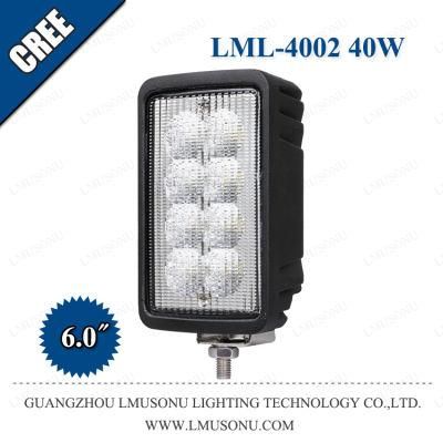 6.0 Inch 40W Truck 4X4 off Road LED Work Lamps EMC for Engineering Agriculture Communications Harvesters Construction Machinery Tractor SUV