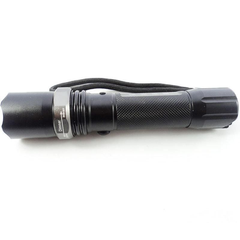 Police Security Tactical Flashlight Q5 5W Aluminum Zoomable LED Flashlight