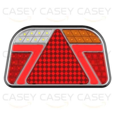 LED Truck Trailer Tail Light Reflex Reflector Combination Rear Stop Brake Running Turning Fog Light License Plate Reversing Lamp