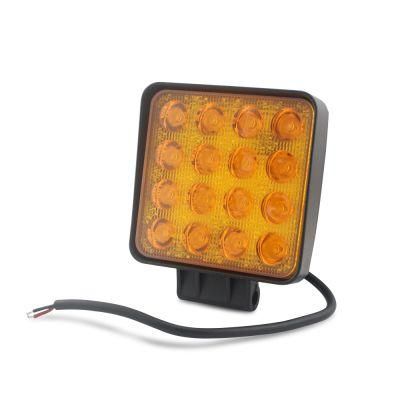 Square 48W Car Truck Offroad LED Headlight LED Work Light