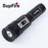 100m Diving Depth Portable Rechargeable LED Flashlight D3