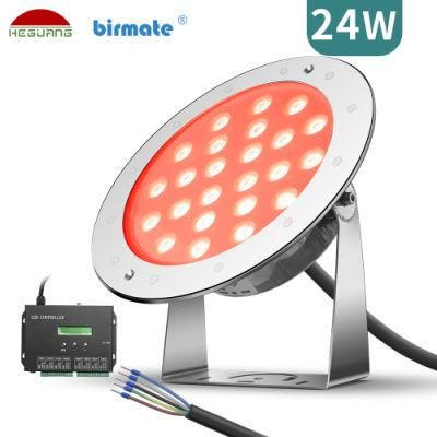 Manufacturers 5 Wires DMX512 Control RGB Swimming Pool Lights LED Underwater LED Light