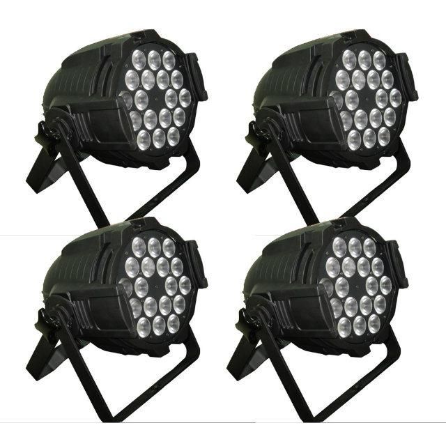 High Quality Aluminum Case View PAR Can 18PCS 12W 4in1 Full-Color Professional PAR Light for Stage Light Wedding Party Club