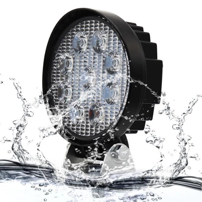 High Performance Quality Powerful Round or Square Ultra Offroad Lamp Car Truck ATV Flood Beam Sport LED 27W 9 LED