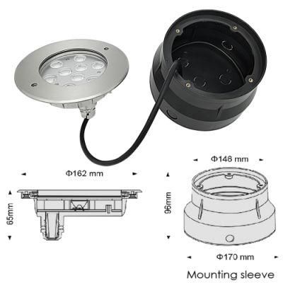 IP68 Swimming Light Low Voltage LED Pool Light 24V Stainless Steel Wall Recessed LED Swimming Pool Light