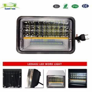 Inch Truck LED Headlight Replacement 4X6 45W LED High Low Seal Beam Drive Light LED6402