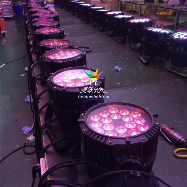 Waterproof 18X18W RGBWA+UV PAR Can LED Outdoor Lighting