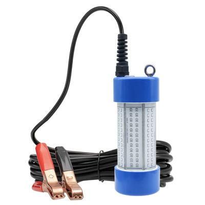 Ice Fishing Tool 12V 100W Float LED Green Underwater Fishing Signal Light with 10-30 Meter Cable and Clips