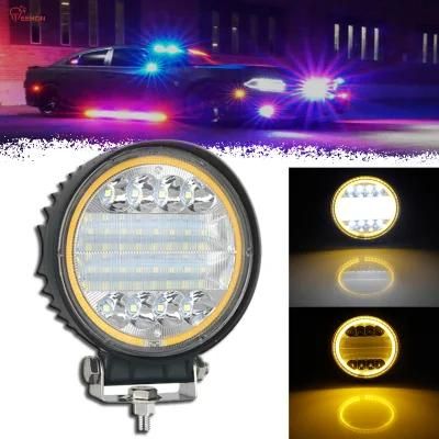 with Angel Eye Auto LED Lights 114W Jeep HID Work Lamps