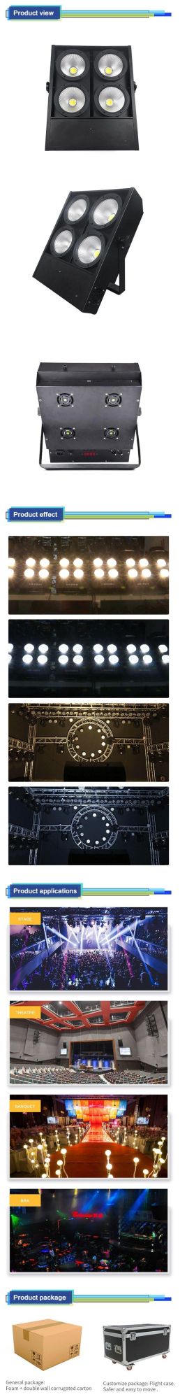 High Intensity Strobe Light 4PCS Viewer LED PAR Lights for Stage