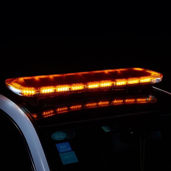 Senken IP65 35-Patterns 72+LEDs Green Amber Police Car Full-Size Roof-Top Light Bar