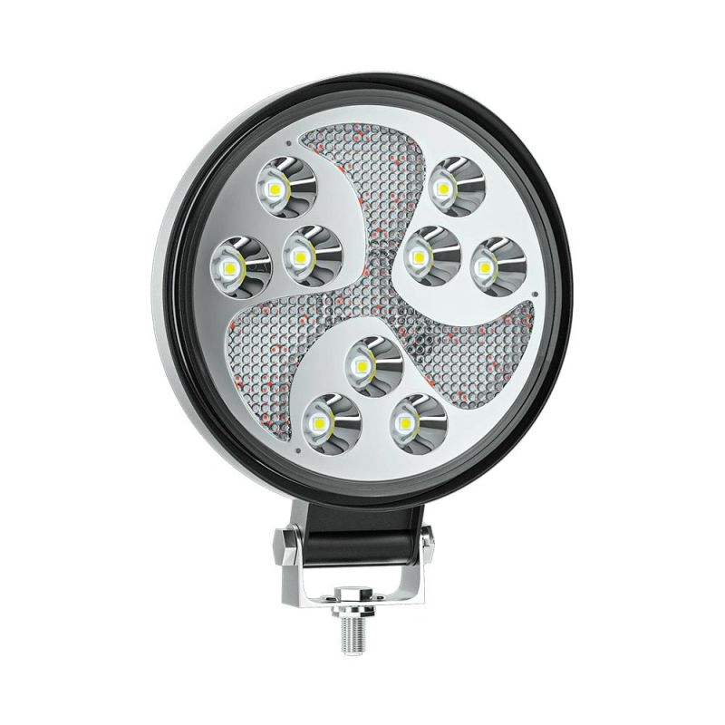 Dxz 4 Inch 3030 30SMD Flash for Jeep LED Work Light for ATV UTV DRL Strobe Light LED Factory Dual Color Round Windmill Lighting