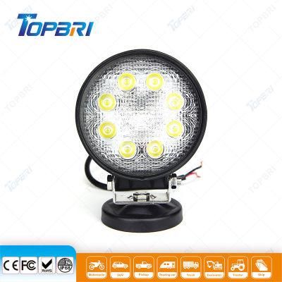 Aluminum LED Auto Lamp 24W Driving Work Lights for Tractor