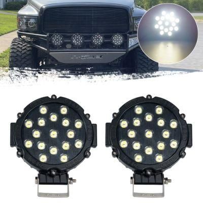 Round CREE LED Work Light, Flood Lamp off Road Driving Lighting for SUV Truck