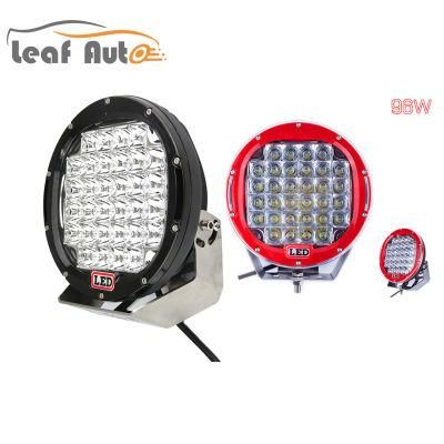 off-Road Vehicle, Car, Truck High Power LED Spotlight Wrangler Pajero Roof, Grille, Front Bumper Headlights 96W 9 Inch