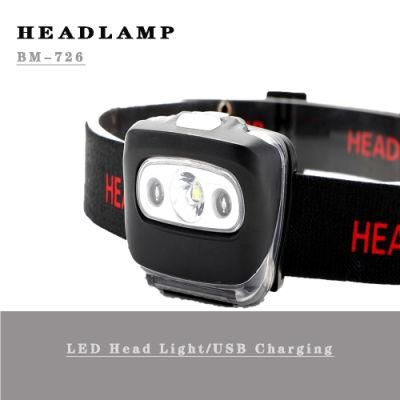 Xpg LED High Power Headlamp 3xaa Battery Waterproof Headlight