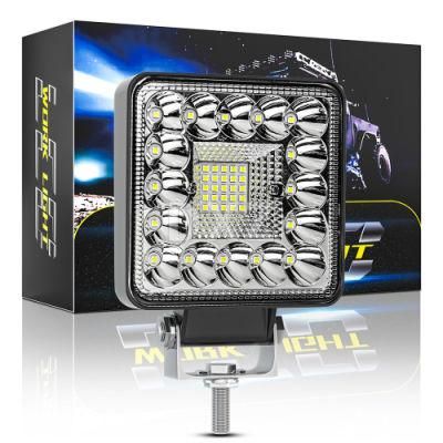 Dxz Car LED Work Light 4inch 41LED Square LED Fog Light 12V 24V for Driving Light Trucks Boats Tractors 4X4 SUV Spotlight